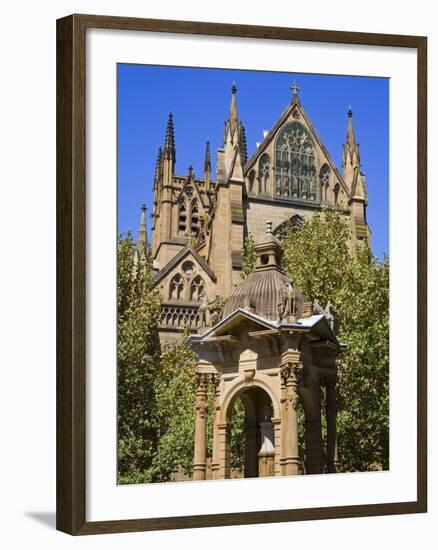 Water Fountain Near St. Mary's Cathedral, Central Business District, Sydney, New South Wales, Austr-Richard Cummins-Framed Photographic Print