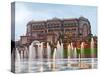 Water Fountains in Front of the Emirates Palace Hotel, Abu Dhabi, United Arab Emirates, Middle East-Gavin Hellier-Stretched Canvas