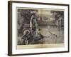 Water Frolics, the Weir Pool at Pangbourne-Robert Walker Macbeth-Framed Giclee Print