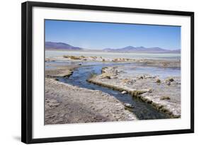 Water from Mineral Lakes Leading to the Laguna Polques Hot Springs Near Chilean Border-Kim Walker-Framed Photographic Print