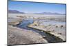 Water from Mineral Lakes Leading to the Laguna Polques Hot Springs Near Chilean Border-Kim Walker-Mounted Photographic Print