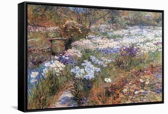 Water Garden-Childe Hassam-Framed Stretched Canvas