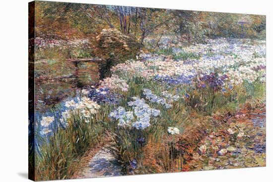 Water Garden-Childe Hassam-Stretched Canvas