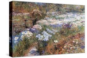 Water Garden-Childe Hassam-Stretched Canvas