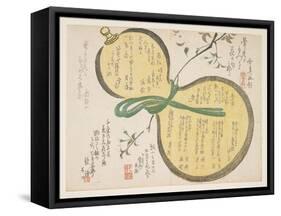 Water Gourd and Cherry Blossoms-Rosh?-Framed Stretched Canvas