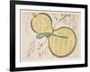 Water Gourd and Cherry Blossoms-Rosh?-Framed Giclee Print