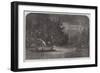 Water-Hunting for Deer, a Night Scene on the River Susquehana, Pennsylvania-null-Framed Giclee Print