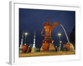 Water Jar Sculpture, Fujairah, United Arab Emirates-Walter Bibikow-Framed Photographic Print