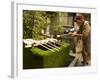 Water Ladles, Shaku, Nishiki Tenmangu Shrine, Kyoto City, Honshu, Japan-Christian Kober-Framed Photographic Print