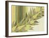 Water Leaves II-Mali Nave-Framed Art Print