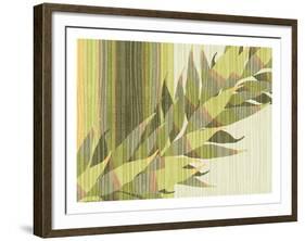 Water Leaves II-Mali Nave-Framed Art Print