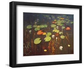 Water Lilies 1895-Isaak Ilyich Levitan-Framed Giclee Print