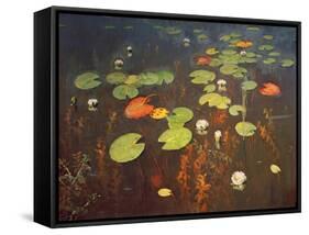 Water Lilies 1895-Isaak Ilyich Levitan-Framed Stretched Canvas