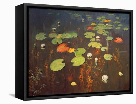 Water Lilies 1895-Isaak Ilyich Levitan-Framed Stretched Canvas