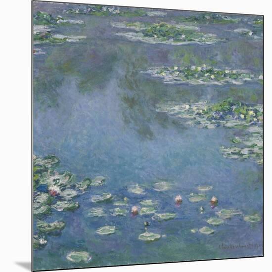 Water Lilies, 1906-Claude Monet-Mounted Giclee Print