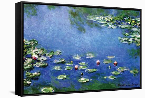 Water Lilies, 1906-Claude Monet-Framed Stretched Canvas