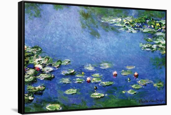 Water Lilies, 1906-Claude Monet-Framed Stretched Canvas