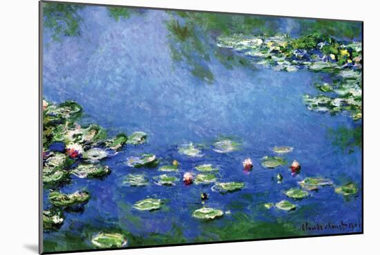Water Lilies, 1906-Claude Monet-Mounted Art Print