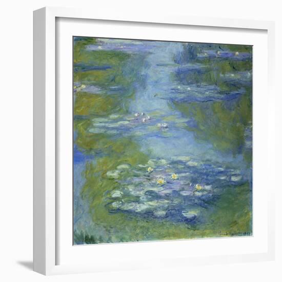 Water Lilies, 1907-Claude Monet-Framed Giclee Print