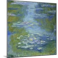 Water Lilies, 1907-Claude Monet-Mounted Giclee Print