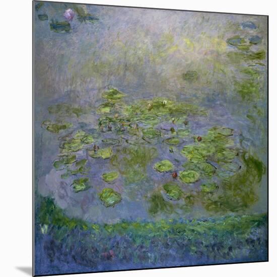 Water Lilies, 1914-1917-Claude Monet-Mounted Giclee Print