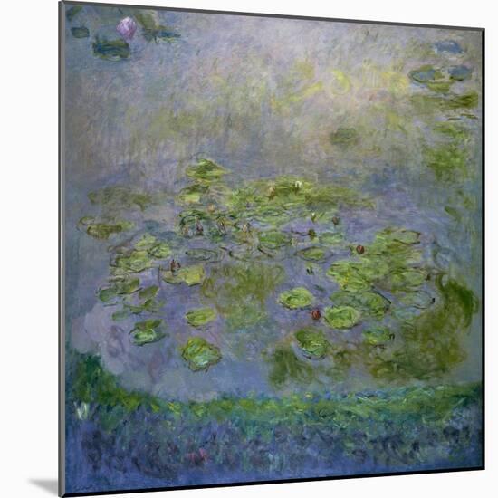 Water Lilies, 1914-1917-Claude Monet-Mounted Giclee Print