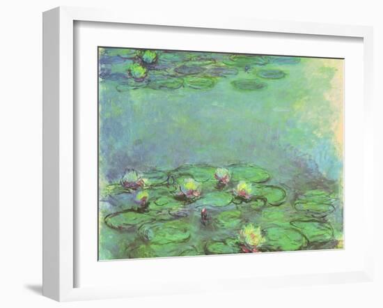 Water Lilies, 1914-Claude Monet-Framed Giclee Print