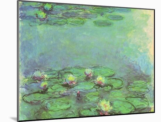 Water Lilies, 1914-Claude Monet-Mounted Giclee Print