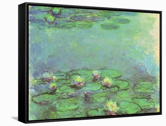 Water Lilies, 1914-Claude Monet-Framed Stretched Canvas