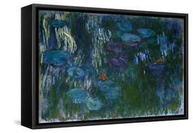 Water Lilies, 1916-19-Claude Monet-Framed Stretched Canvas