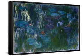 Water Lilies, 1916-19-Claude Monet-Framed Stretched Canvas