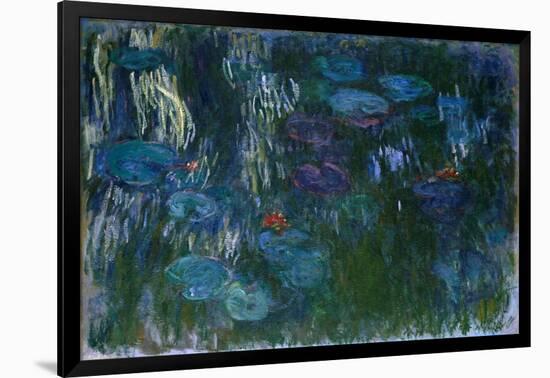 Water Lilies, 1916-19-Claude Monet-Framed Giclee Print