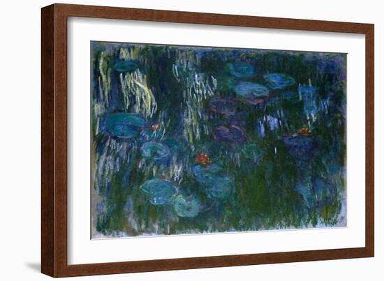 Water Lilies, 1916-19-Claude Monet-Framed Giclee Print