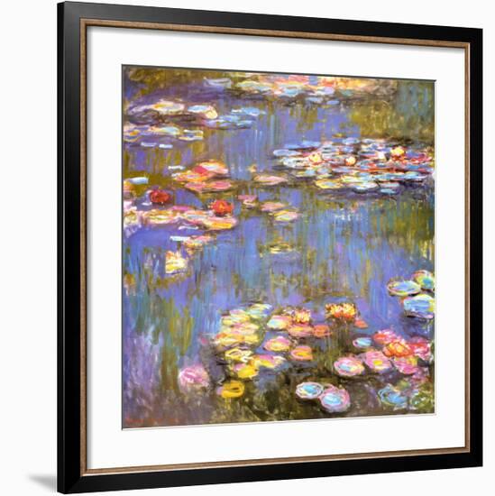 Water Lilies, 1916-Claude Monet-Framed Art Print