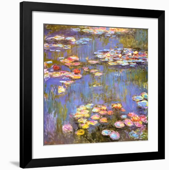 Water Lilies, 1916-Claude Monet-Framed Art Print