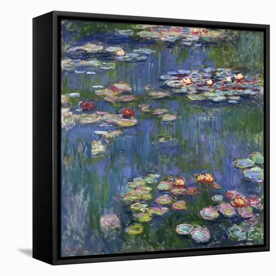 Water Lilies, 1916-Claude Monet-Framed Stretched Canvas