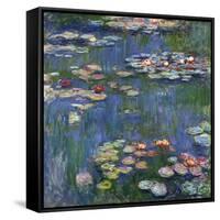 Water Lilies, 1916-Claude Monet-Framed Stretched Canvas