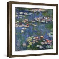 Water Lilies, 1916-Claude Monet-Framed Giclee Print