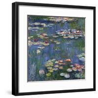 Water Lilies, 1916-Claude Monet-Framed Giclee Print