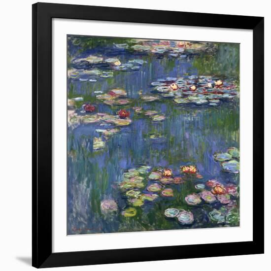 Water Lilies, 1916-Claude Monet-Framed Giclee Print