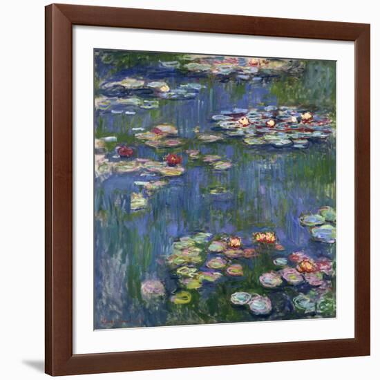 Water Lilies, 1916-Claude Monet-Framed Giclee Print