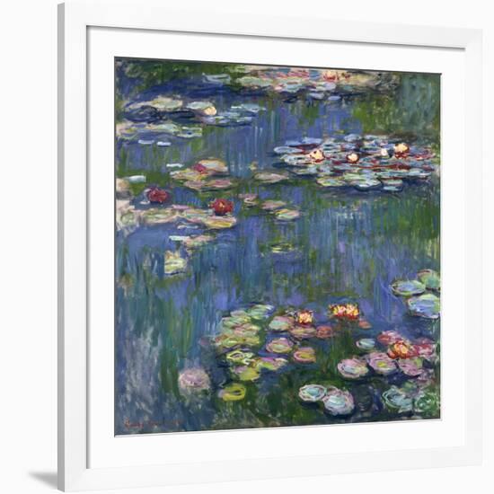 Water Lilies, 1916-Claude Monet-Framed Giclee Print