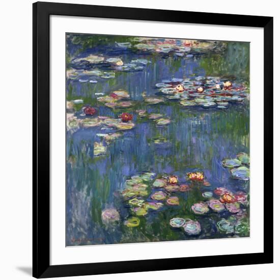 Water Lilies, 1916-Claude Monet-Framed Giclee Print