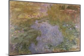 Water Lilies, 1919-Claude Monet-Mounted Giclee Print