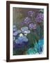 Water Lilies and Agapanthus-Claude Monet-Framed Art Print