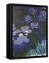 Water Lilies and Agapanthus-Claude Monet-Framed Stretched Canvas