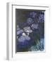 Water Lilies and Agapanthus-Claude Monet-Framed Premium Giclee Print