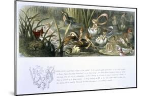 Water-Lilies and Water Fairies-Richard Doyle-Mounted Giclee Print