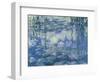 Water Lilies and Willow Branches-Claude Monet-Framed Art Print