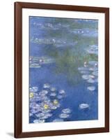 Water Lilies at Giverny - Focus-Monet Claude-Framed Giclee Print